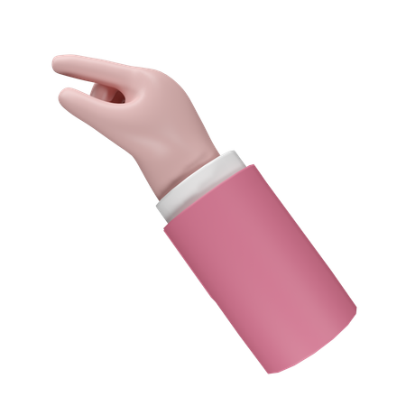 Free Pointing Hand Gesture  3D Icon
