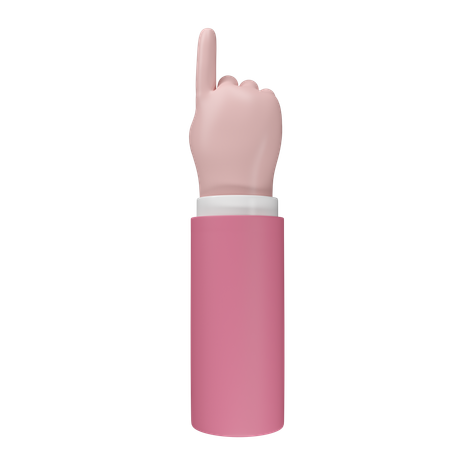Free Pointing Hand Gesture  3D Icon