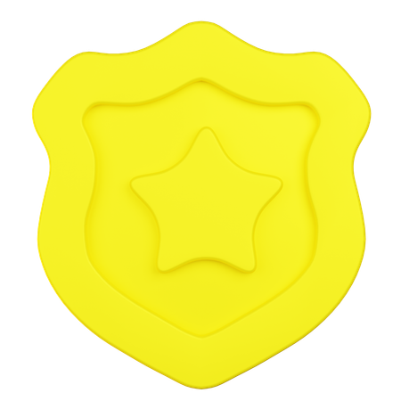 Free Police Shield  3D Icon