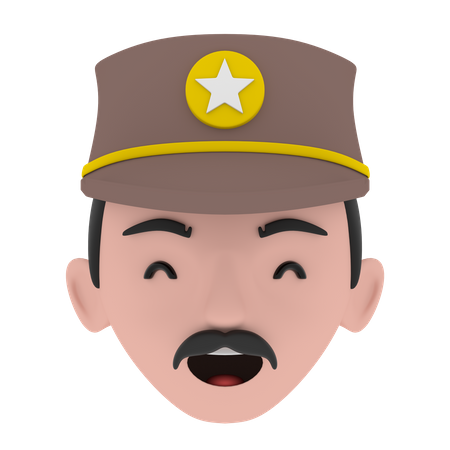 Free Policier  3D Icon