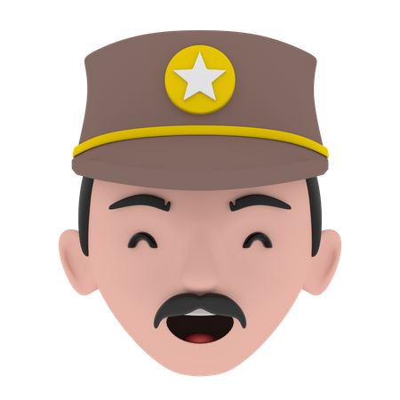 Free Polizist  3D Icon