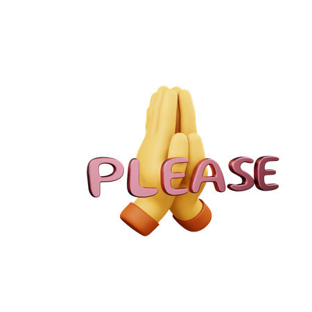 Free Por favor  3D Icon