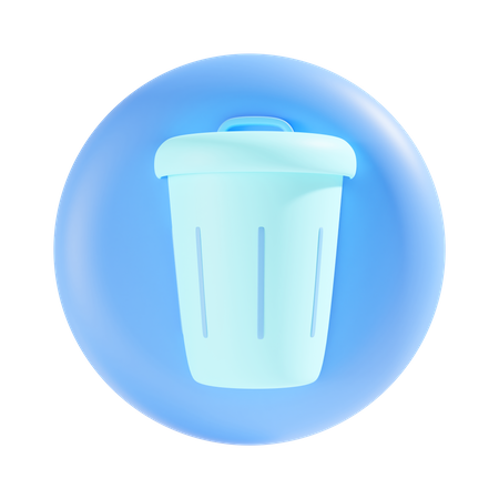 Free Poubelle  3D Icon