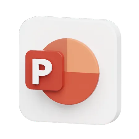 Free Powerpoint Logo  3D Illustration
