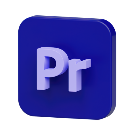 Free Premierepro Logo  3D Illustration