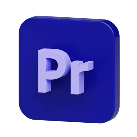 Free Premierepro Logo  3D Illustration