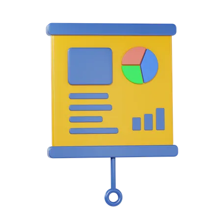 Free Presentation Board  3D Icon