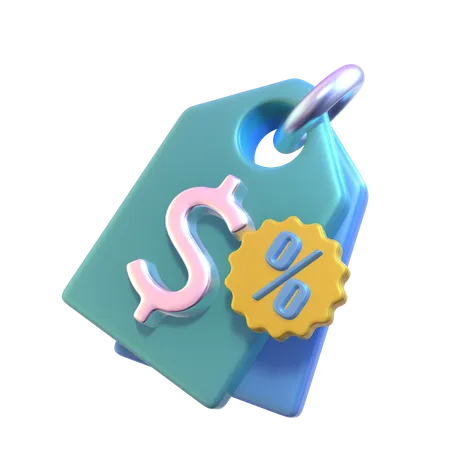 Free Price Tag  3D Icon