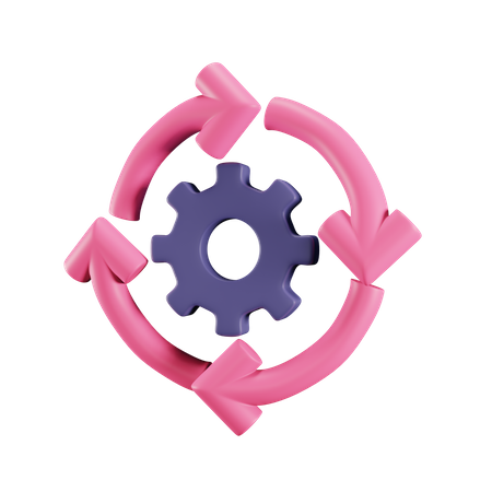 Free Processo de trabalho  3D Icon
