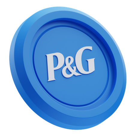 Free Procter & Gamble-Logo auf blauer runder Münze  3D Icon