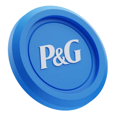 Free Procter & Gamble-Logo auf blauer runder Münze  3D Icon