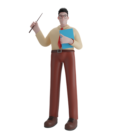 Free Professeur masculin  3D Icon