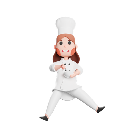 Free Professional Chef  3D Illustration