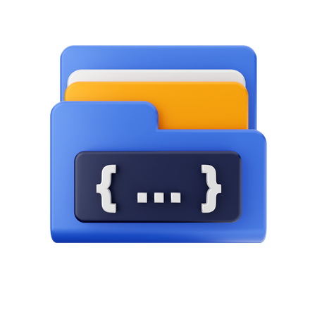 Free Programming Folder  3D Icon