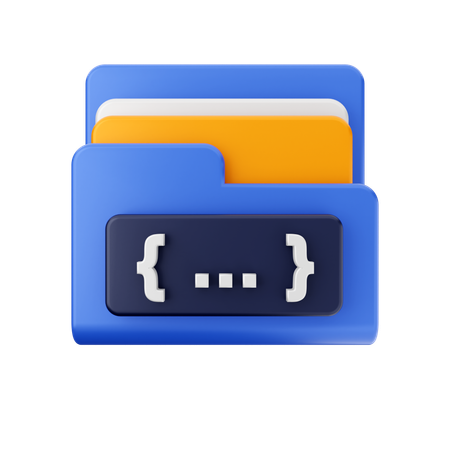 Free Programming Folder  3D Icon