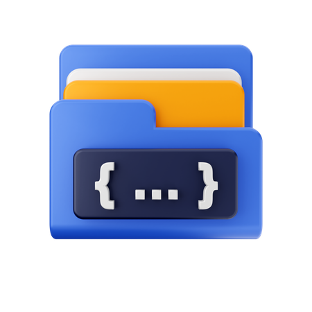 Free Programming Folder  3D Icon