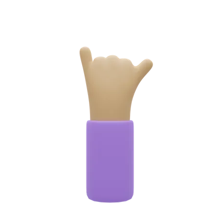 Free Promets un geste de la main du petit doigt  3D Illustration