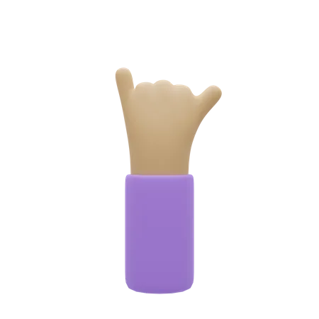 Free Promise Pinkie Hand Gesture  3D Illustration