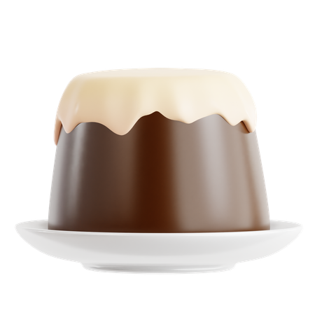 Free Pudding au chocolat  3D Icon