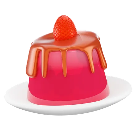 Free Pouding aux fraises  3D Icon