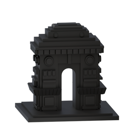 Free Puerta de delhi  3D Icon