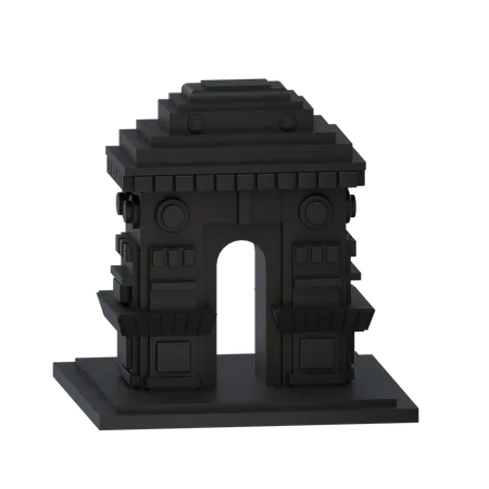 Free Puerta de delhi  3D Illustration