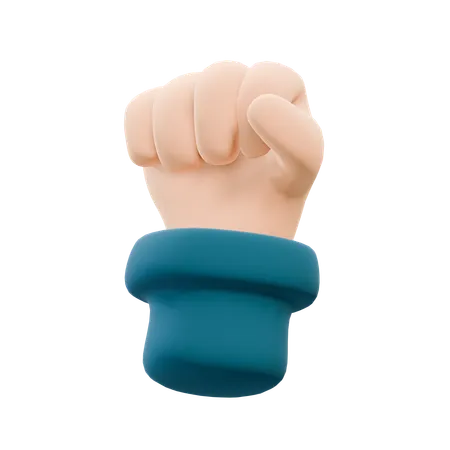 Free Punch Hand Gesture  3D Icon