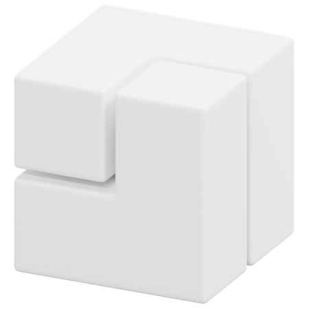 Free Puzzle Fit Cube  3D Icon