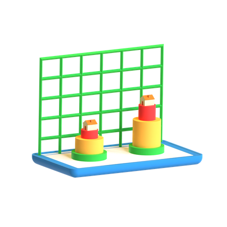 Free Pyramidendiagramm  3D Icon