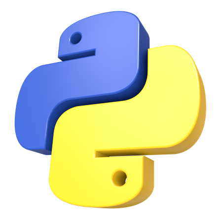 Free Python Language Logo  3D Icon