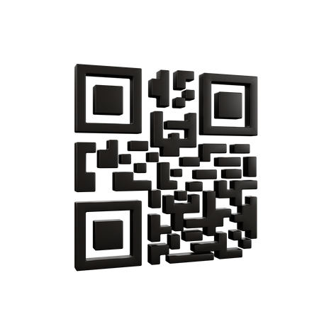 Free Qr Code  3D Illustration