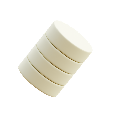 Free Quad Stack Cylinder  3D Icon