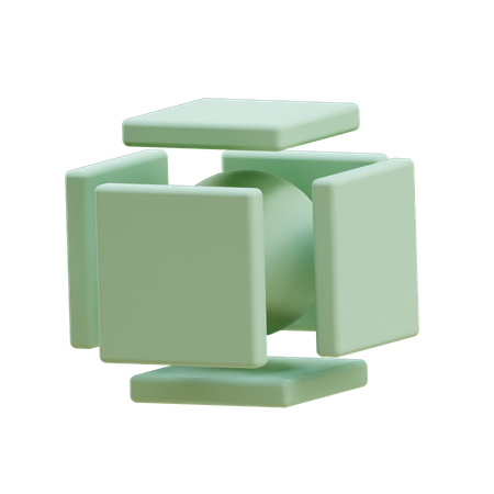 Free Quader umgeben Kugel  3D Icon