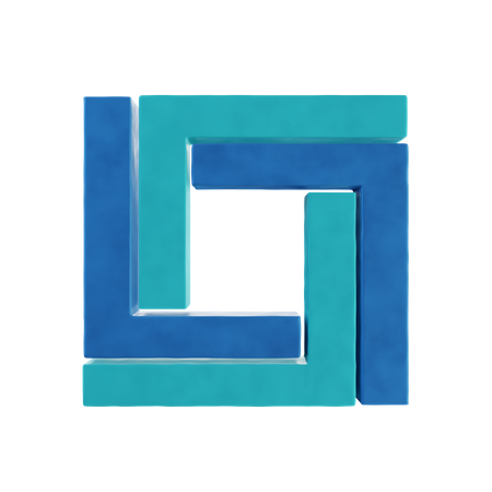 Free Quadrado de conexão  3D Icon