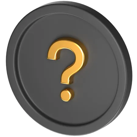 Free 3 D Icon Of A Question Mark Sign 3D Icon