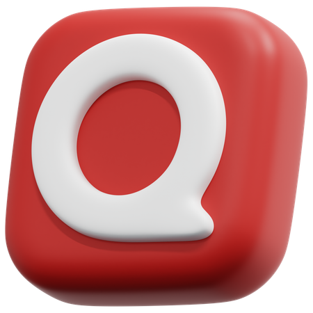 Free Quora  3D Icon