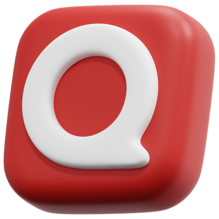 Free Quora  3D Icon