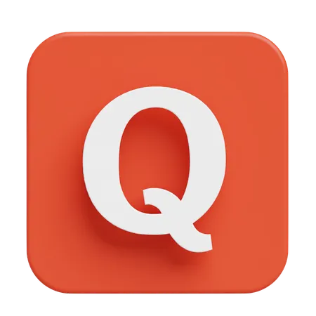 Free Quora  3D Illustration