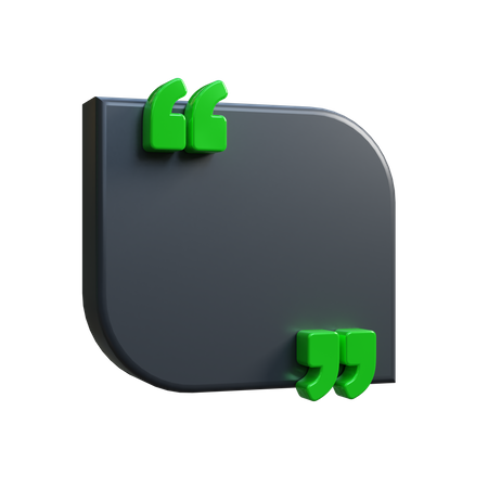 Free Quote Frame  3D Icon