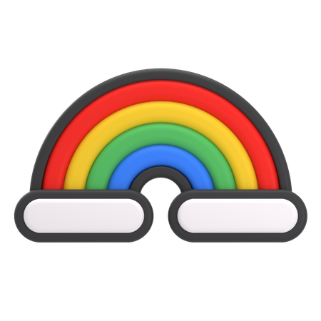 Free Rainbow  3D Icon
