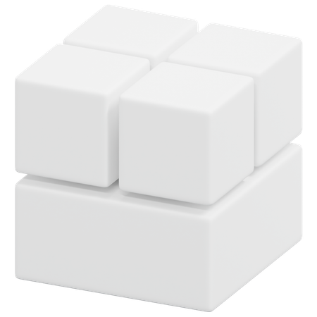 Free Raised Cube Base  3D Icon