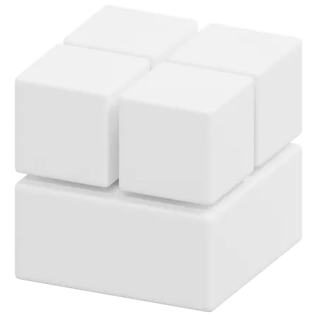 Free Raised Cube Base  3D Icon