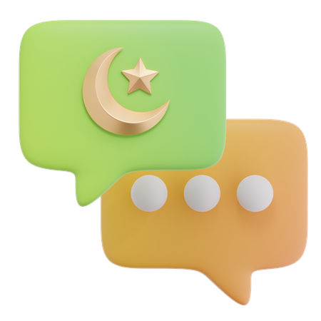 Free Ramadan Chat  3D Icon