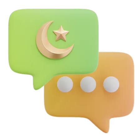 Free Bate-papo do Ramadã  3D Icon