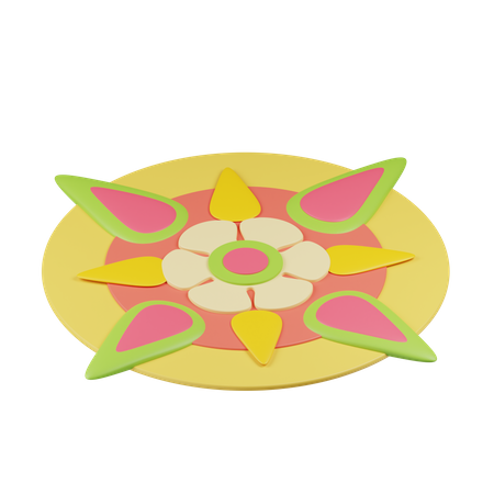 Free Rangoli  3D Illustration