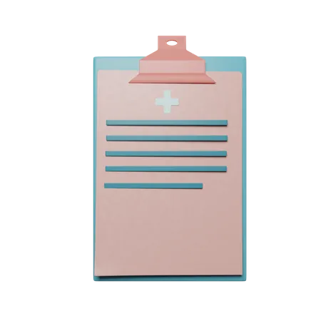 Free Rapport médical  3D Illustration