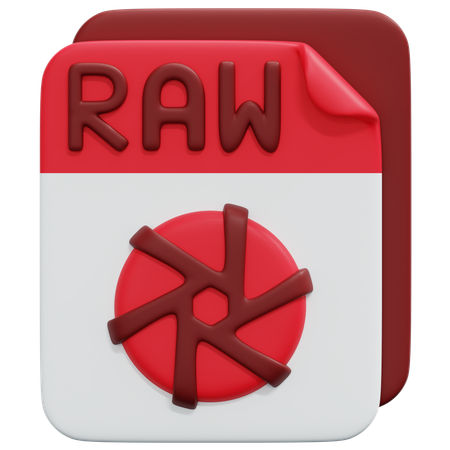Free Raw File  3D Icon