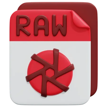Free Raw File  3D Icon