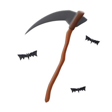 Free Reaper Scythe  3D Icon
