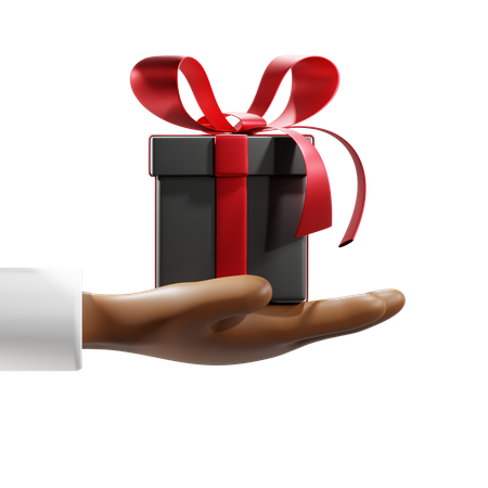 Free Receive Gift Box  3D Icon
